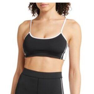 Alo Airlift Car Club Sports Bra in Black/White - Medium
